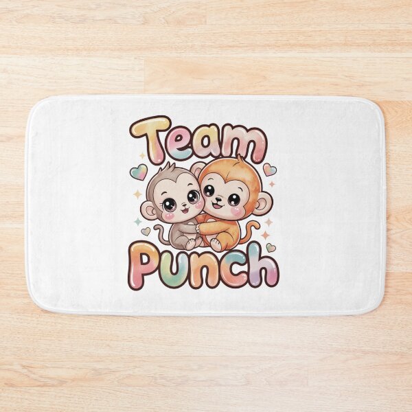 Item preview, Team Punch – Kawaii Watercolor Grey & Orange Baby Monkey Duo Tee | BFF Shirt designed and sold by DarylWelsh2024.