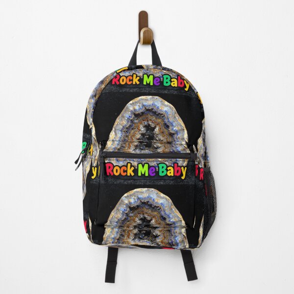 Item preview, rock me baby geode colorful typographic geological design designed and sold by SmashingDeals.