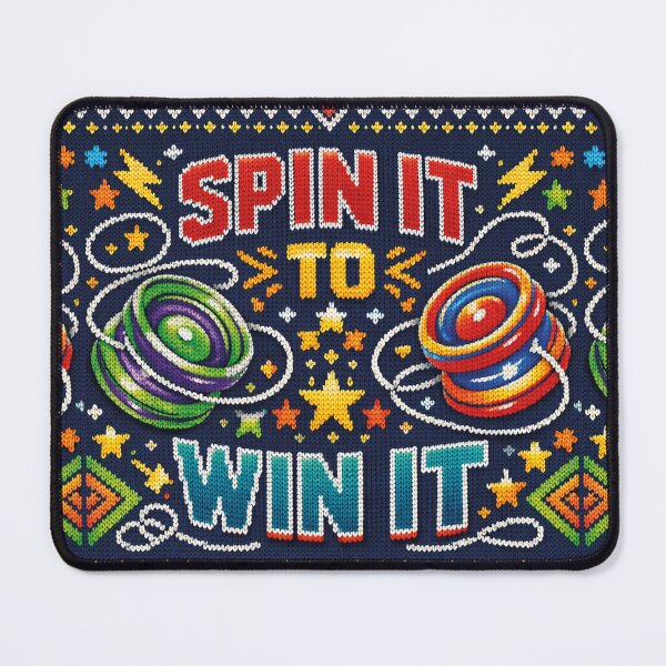 Item preview, Spin It To Win It – Colorful Yo-Yo Trick Design in Fair Isle Knitting Pattern designed and sold by Mauswohn.