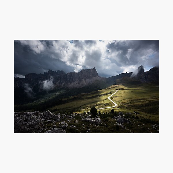 Passo Giau nach einem Gewitter Fotodruck