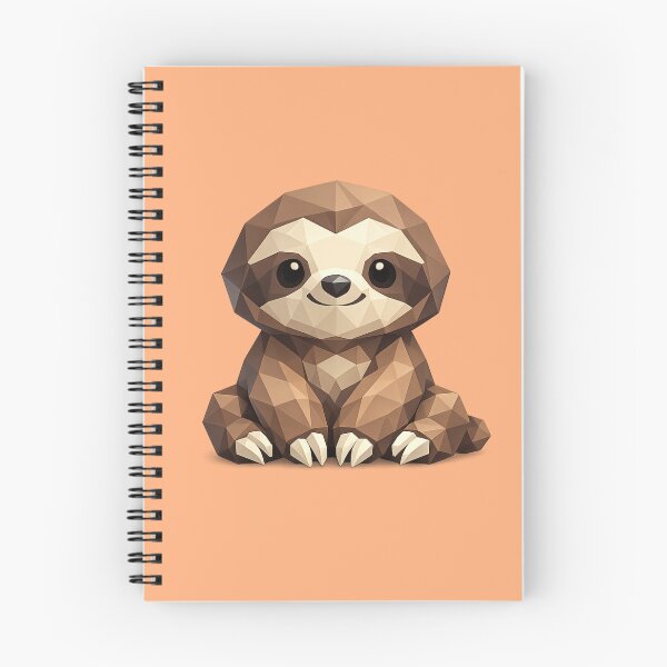 Item preview, Cute Low Poly Geometric Sloth Illustration designed and sold by AndreBarnard.