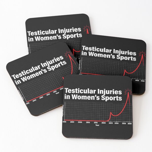 Item preview, Testicular Injuries in Womens Sports Funny Graph designed and sold by AlanYYoder.