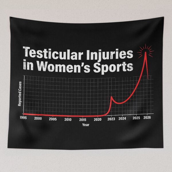 Item preview, Testicular Injuries in Womens Sports Funny Graph designed and sold by AlanYYoder.