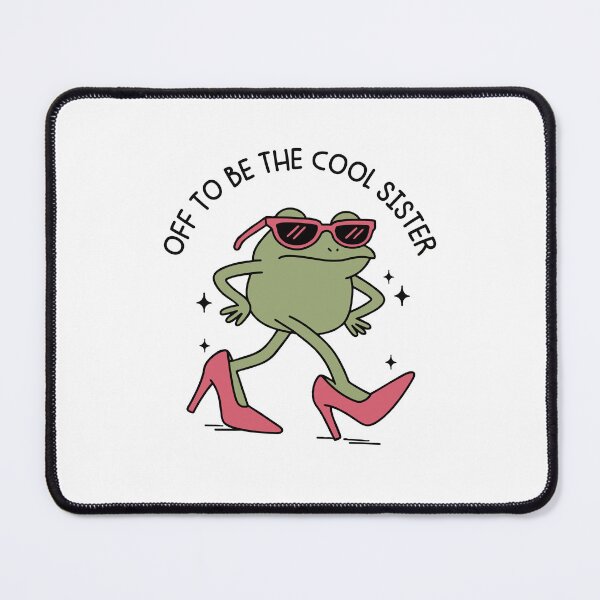 Item preview, Off to Be the Cool Sister Cute Frog Gift, Funny Frog Lover Sister Shirt, Whimsical Animal Sister Design, Cute Frog Apparel, Playful Sister Humor designed and sold by gunaone-design.
