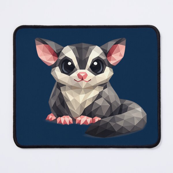 Item preview, Cute Low Poly Geometric Sugar Glider Illustration designed and sold by AndreBarnard.