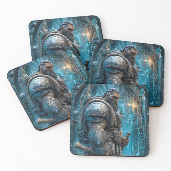 Item preview, Mighty Warrior Standing Guard in Enchanted Fortress designed and sold by Artessie.