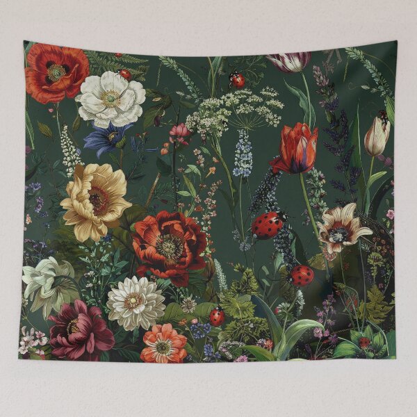 Item preview, Vintage Wildflower Garden with Ladybugs designed and sold by Rutvain.