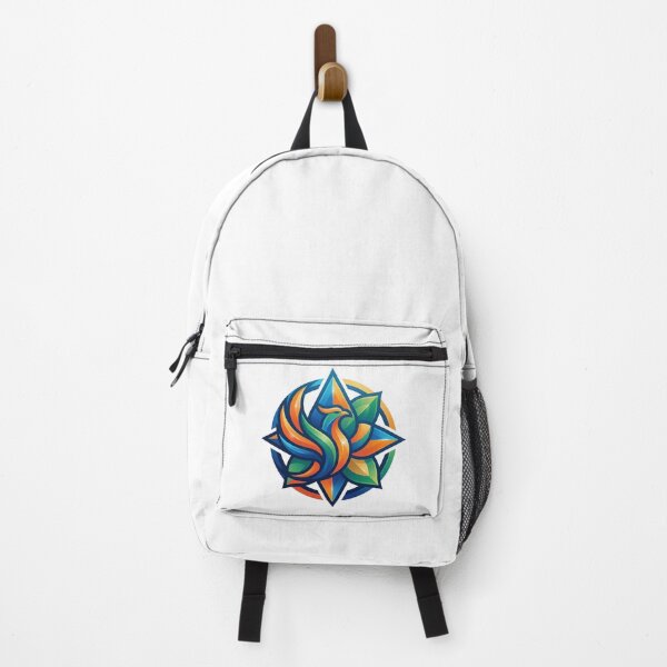Item preview, Glossy Phoenix Lotus Star - Vibrant Mythical Rebirth & Nature Badge designed and sold by Robo-toons.