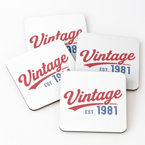 Item preview, Vintage EST. 1981 Retro Distressed Typography designed and sold by THIENVT.