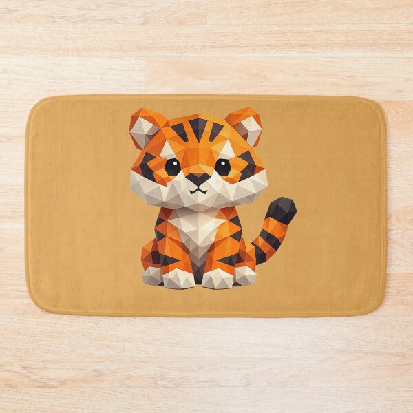 Item preview, Cute Low Poly Geometric Tiger Illustration designed and sold by AndreBarnard.