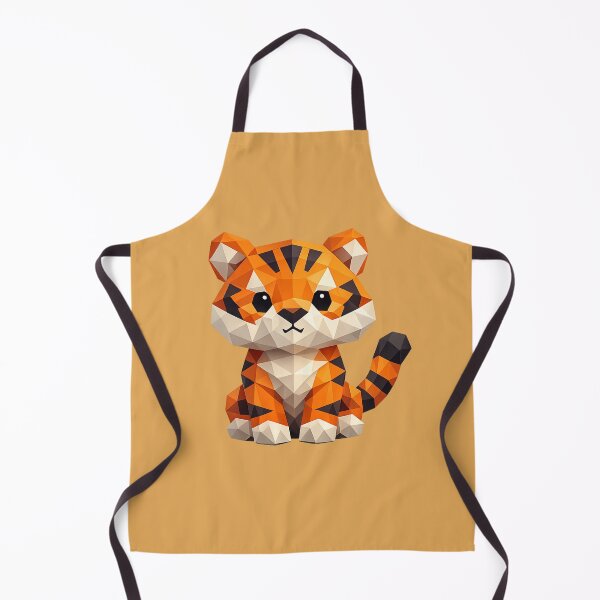 Item preview, Cute Low Poly Geometric Tiger Illustration designed and sold by AndreBarnard.
