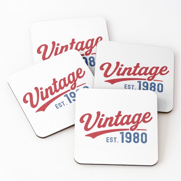 Item preview, Vintage EST 1980 Retro Distressed Collegiate Typography designed and sold by THIENVT.