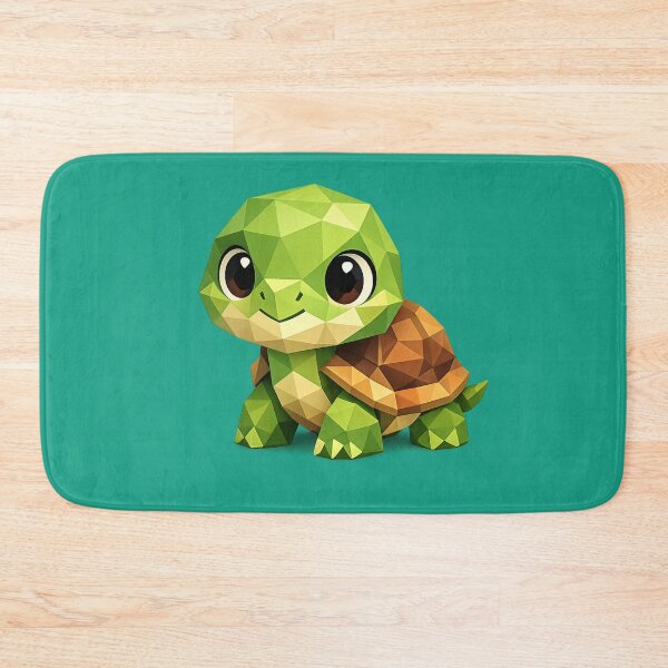 Item preview, Cute Low Poly Geometric Turtle Illustration designed and sold by AndreBarnard.