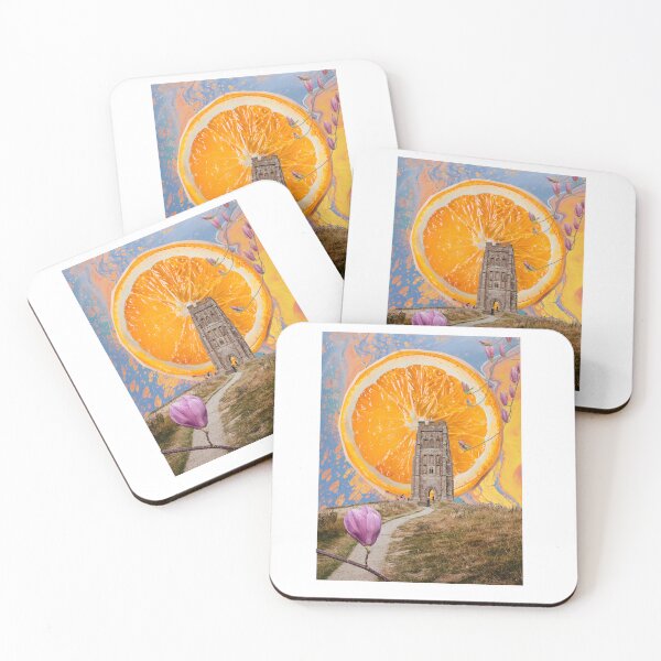 Item preview, The Golden Orange Tower Surreal Landscape designed and sold by Diece studio .
