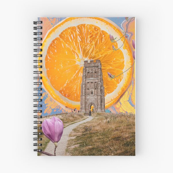 Item preview, The Golden Orange Tower Surreal Landscape designed and sold by Diece studio .