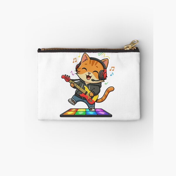 Item preview, Orange Cat Playing Music Game designed and sold by VisioraCreative.