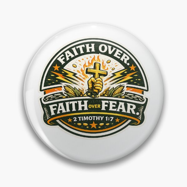 Item preview, FAITH OVER FEAR. 2 Timothy 1-7 designed and sold by Throwing-Corn.