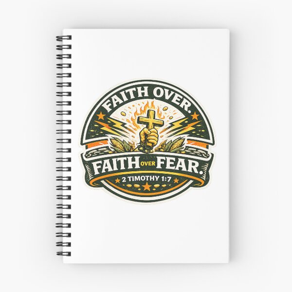 Item preview, FAITH OVER FEAR. 2 Timothy 1-7 designed and sold by Throwing-Corn.