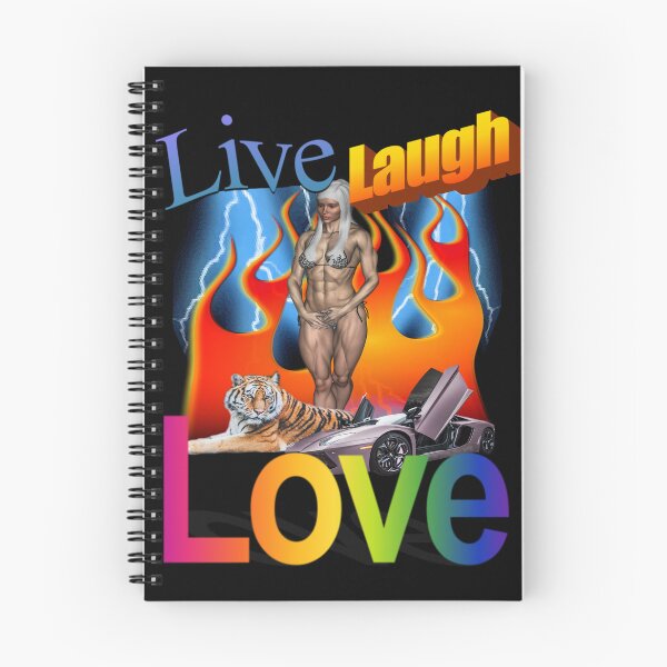 Item preview, Live Laugh Love - Very Cool Tiger Car And Lady Flames And Lightning All In One designed and sold by blueversion.