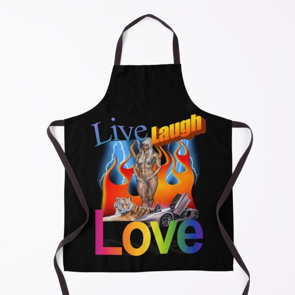 Item preview, Live Laugh Love - Very Cool Tiger Car And Lady Flames And Lightning All In One designed and sold by blueversion.