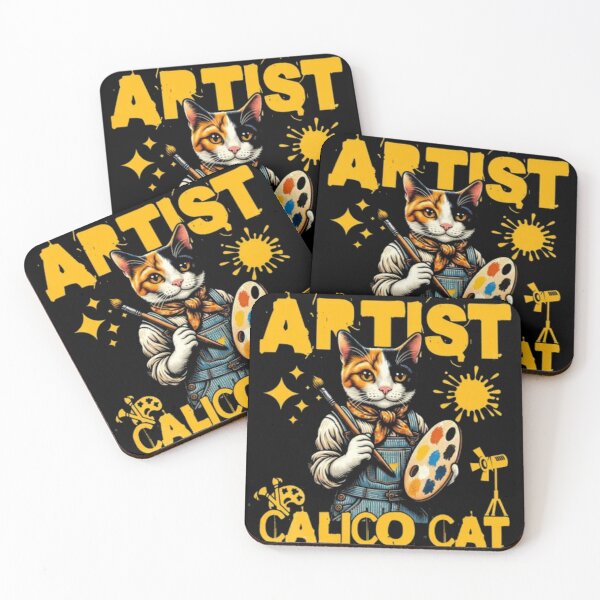 Item preview, Calico Picasso - The Genius Artist Cat Vintage Graphic designed and sold by GenZFashion000.