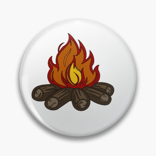 Item preview, Warm cozy campfire art designed and sold by Little Design Loft.