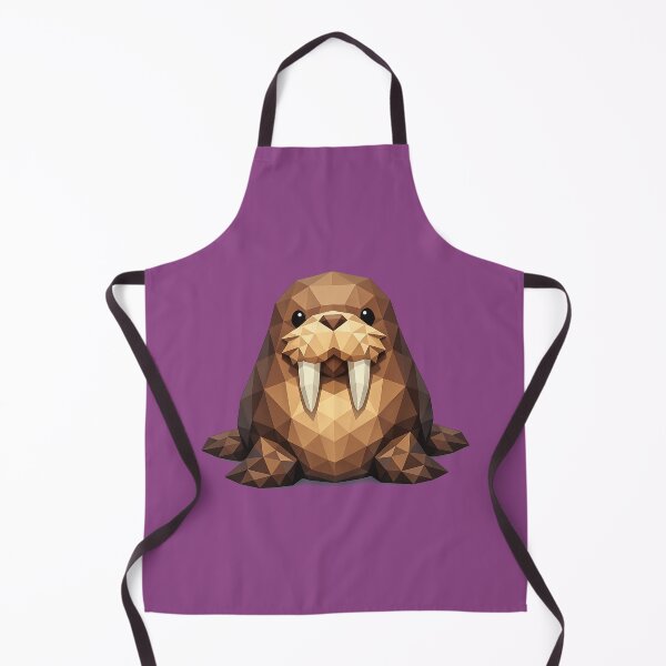 Item preview, Cute Low Poly Geometric Walrus Illustration designed and sold by AndreBarnard.
