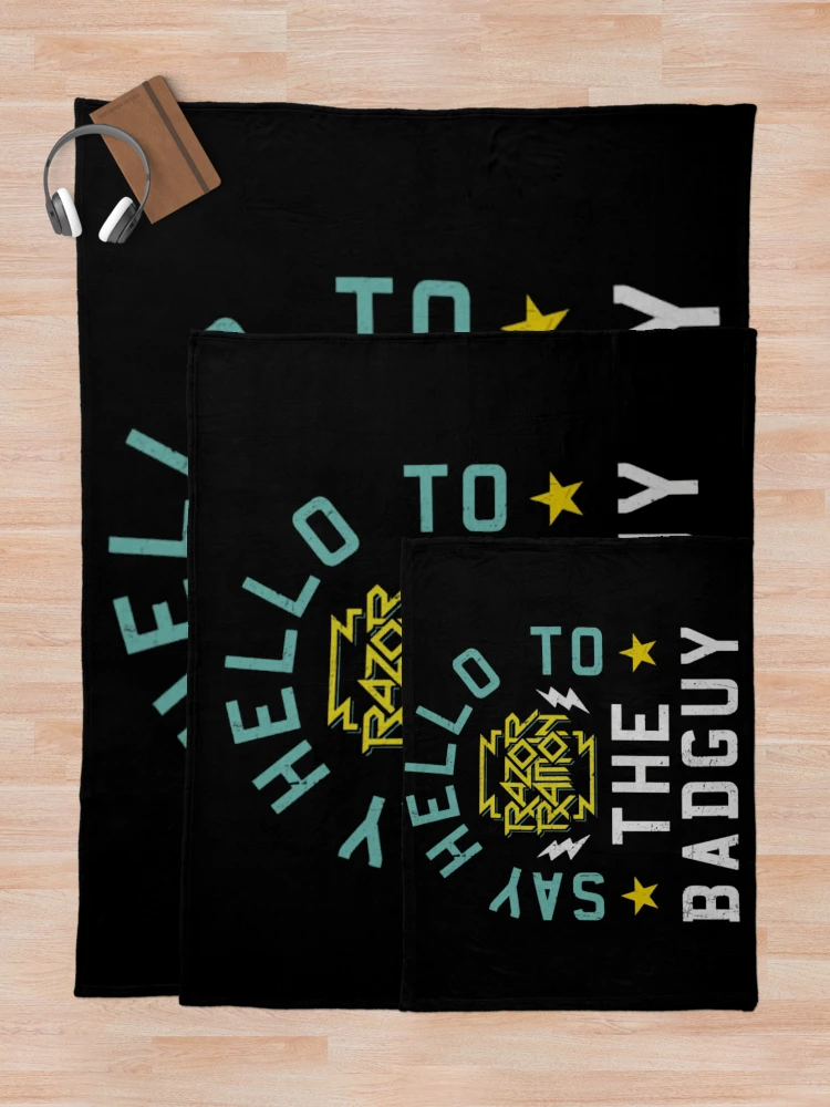 Thumbnail 5 of 6, Throw Blanket, Razor Ramon Say Hello designed and sold by anythingkpop.