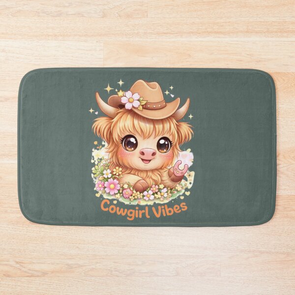 Item preview, Cute Highland Cow Cowgirl Design designed and sold by HappyPasture.