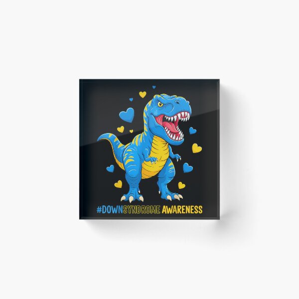Item preview, Down Syndrome Awareness Dinosaur Support Shirt designed and sold by Serene woods.