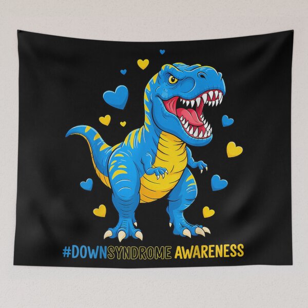 Item preview, Down Syndrome Awareness Dinosaur Support Shirt designed and sold by Serene woods.