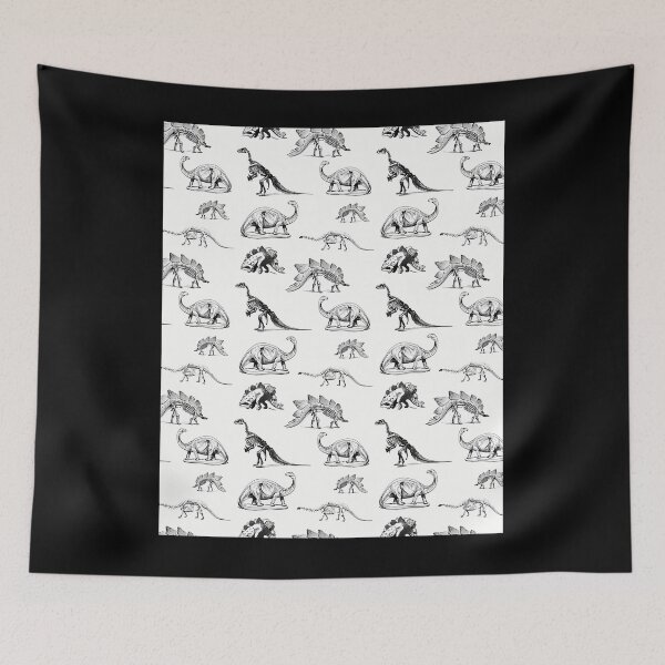 Item preview, Vintage Museum Dinosaurs Skeleton Pattern designed and sold by lrdvvwzvhv57.