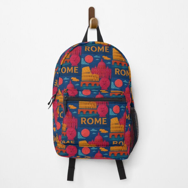 Item preview, Rome Faux Wool Art – Colosseum Vatican St Peter’s Knitted Style Travel Illustration designed and sold by TheTrendsDesk.
