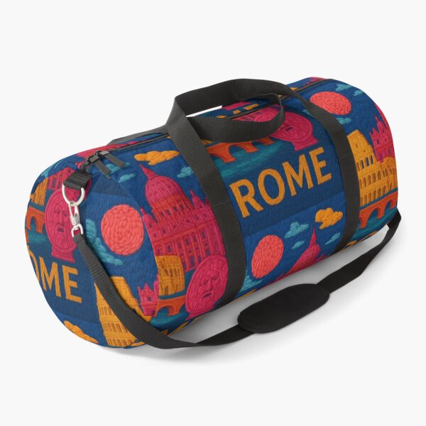 Item preview, Rome Faux Wool Art – Colosseum Vatican St Peter’s Knitted Style Travel Illustration designed and sold by TheTrendsDesk.