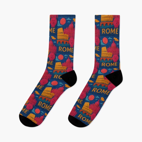 Item preview, Rome Faux Wool Art – Colosseum Vatican St Peter’s Knitted Style Travel Illustration designed and sold by TheTrendsDesk.