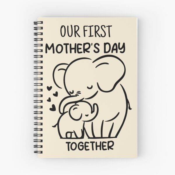 Item preview, Our First Mother’s Day Together - Elephants Line Art designed and sold by Vicky021.