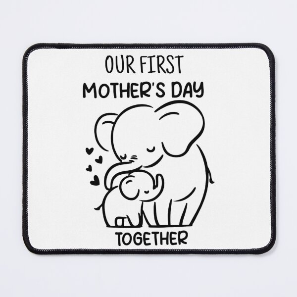 Item preview, Our First Mother’s Day Together - Elephants Line Art designed and sold by Vicky021.