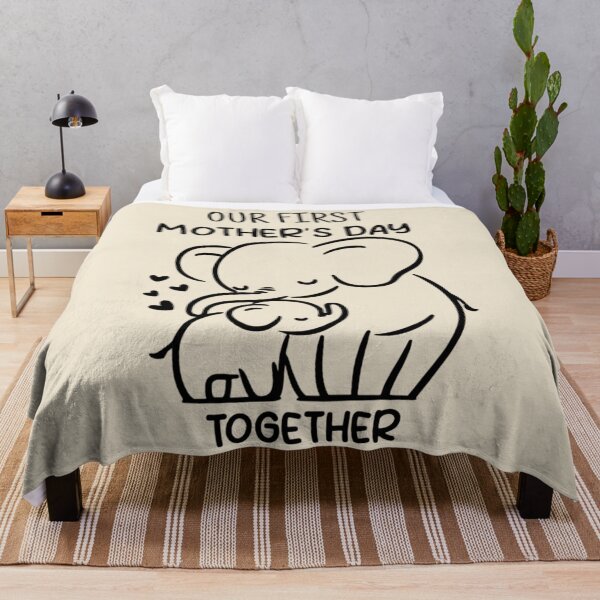 Item preview, Our First Mother’s Day Together - Elephants Line Art designed and sold by Vicky021.