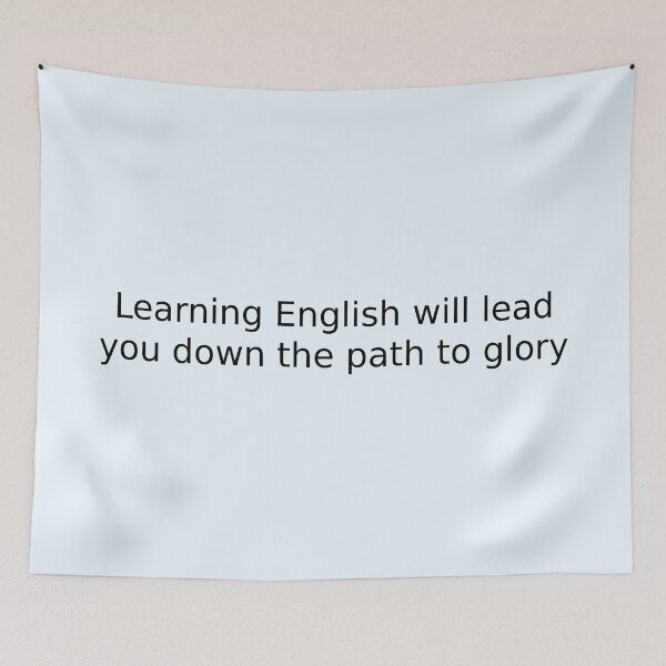 Item preview, Learning English will lead you down the path to glory designed and sold by English Learning.