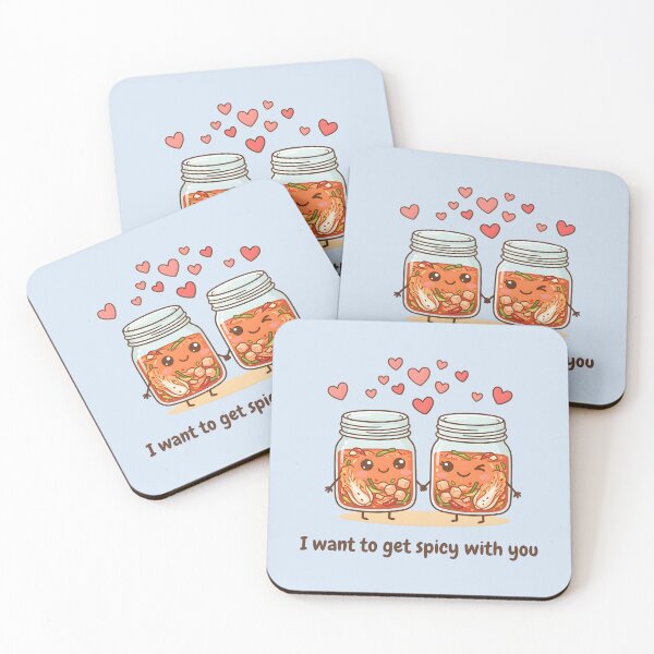 Item preview, I Love You Cute Korean Kimchi Greeting  designed and sold by HowToCanadian.
