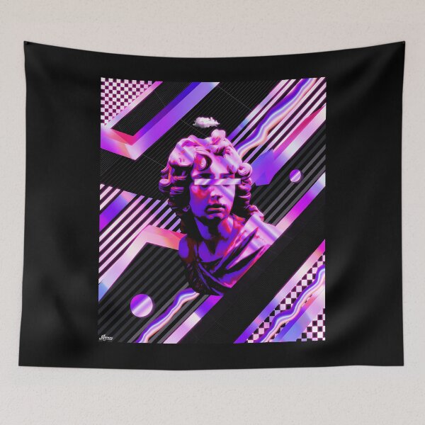 Item preview, Vaporwave Pattern Statue Glitched Cybercore designed and sold by lrdvvwzvhv57.
