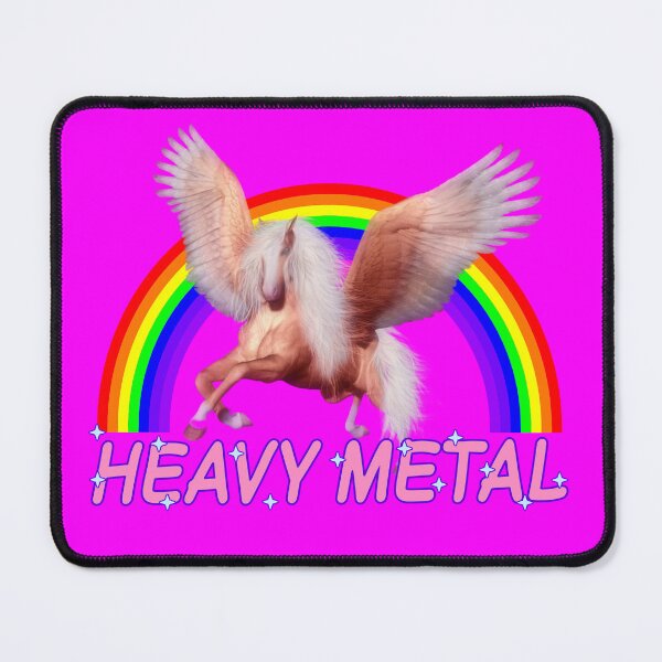 Item preview, Heavy Metal Pink Rainbow Unicorn designed and sold by blueversion.