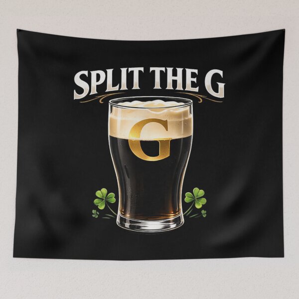 Item preview, Split The G Funny Beer St Patricks Day Shirt designed and sold by River Silva.