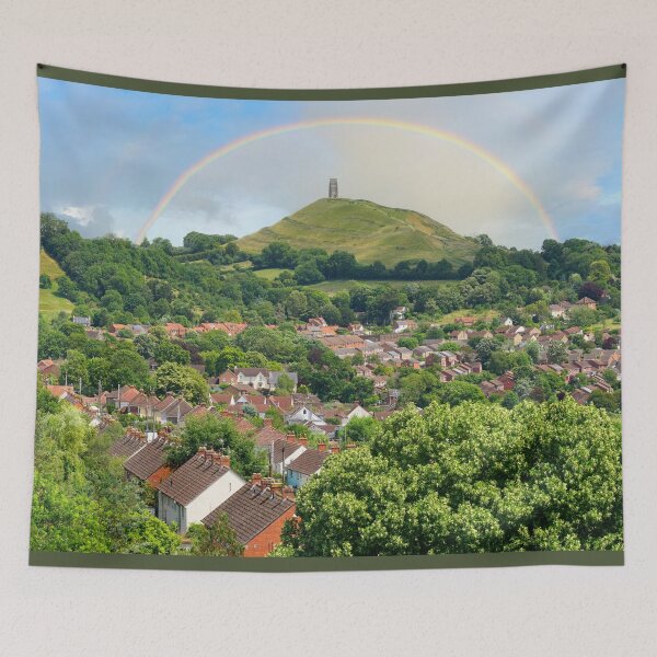 Item preview, Glastonbury Tor Rainbow designed and sold by Alisonchambers2.