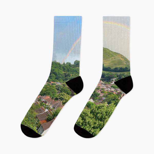 Item preview, Glastonbury Tor Rainbow designed and sold by Alisonchambers2.