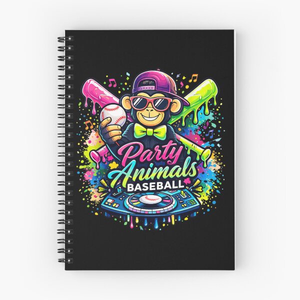 Item preview, Party Animals Baseball DJ Monkey Funny Sports Shirt designed and sold by River Silva.