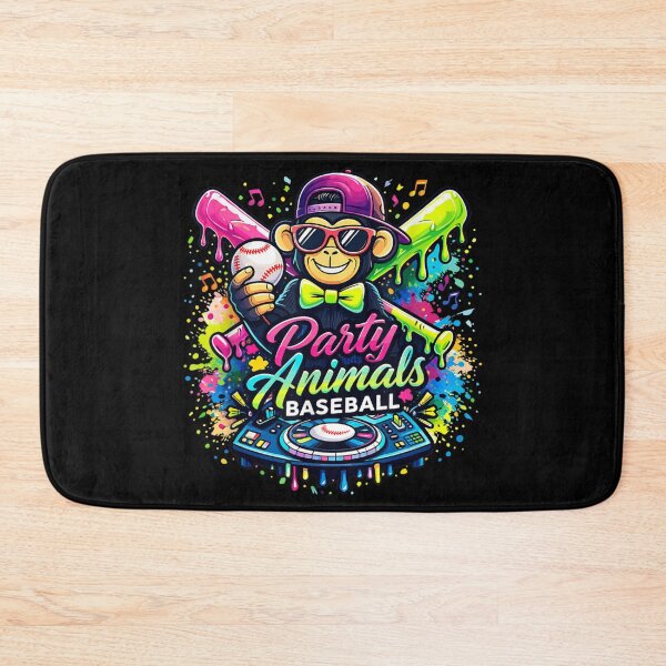 Item preview, Party Animals Baseball DJ Monkey Funny Sports Shirt designed and sold by River Silva.