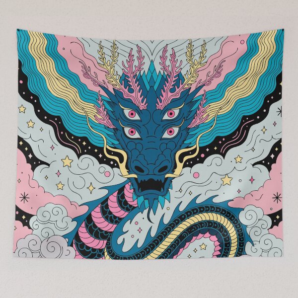 Item preview, Three-eyed dragon among the clouds designed and sold by paulrommer.