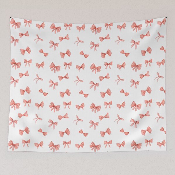 Item preview, Cute aesthetic Pink Ribbon art Pattern designed and sold by Smuchie.