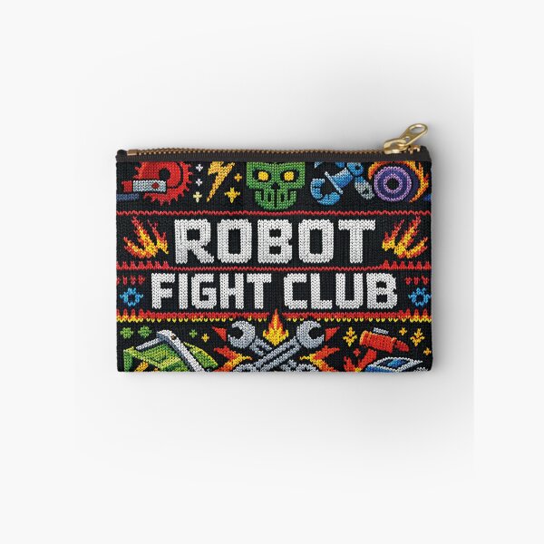 Item preview, Build Fight Win – Retro Robot Wars & Battle Bots in the Fair Isle knitting pattern designed and sold by Mauswohn.